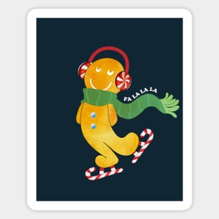 Gingerbread man - Fa la la la Sticker